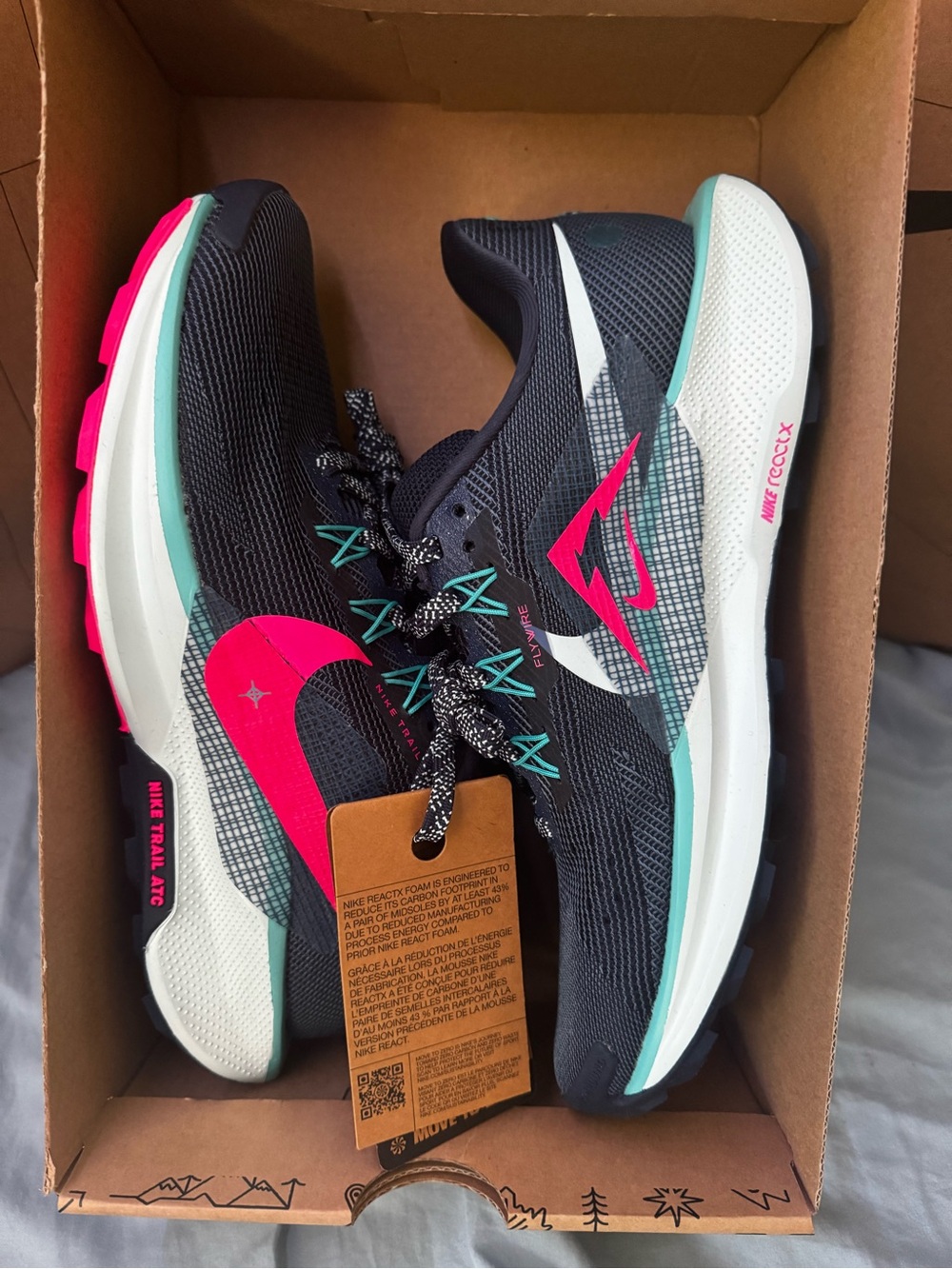 Nike reactx Pegasus trail 5 NIB! NWT! Size 7 men (8.5 wmns)